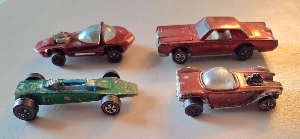 Vintage Redline Hotwheels (6 Total)