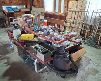 There is a Picnic Table Under All Those Goodies!