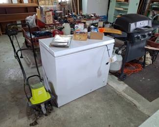 Chest Freezer and Electric Tiller!