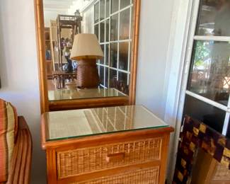 2nd home …
Wicker mirror 