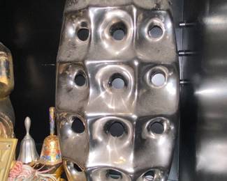 Midcentury chrome vase 