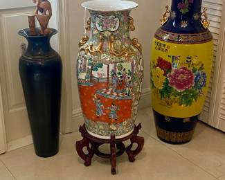 2nd home …
Asian floor vases 
Umbrella stand 
Wood canes 