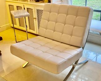 2nd home …
Barcelona chairs (2) 
Side table (2)  as is 