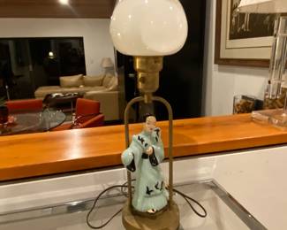 Art deco Asian lamp

