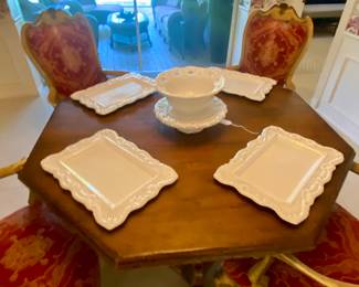 2nd home …
Dining table , serving accents , dining chairs (4) 