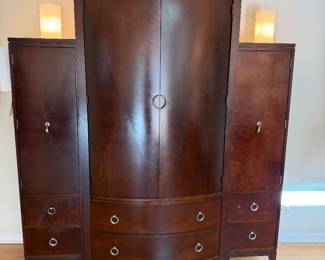 ETHAN ALLEN WARDROBE WITH TWO SEPARATE CABINETS 40w x 23 d x 80 h