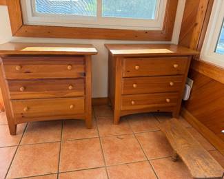 PINE DRAWER LOW CHEST 28.5w x 17d x 27 h 