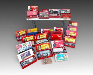 Huge lot of estate found erector sets. Sold as a lot.