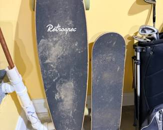 Retrospec longboard skateboard, black