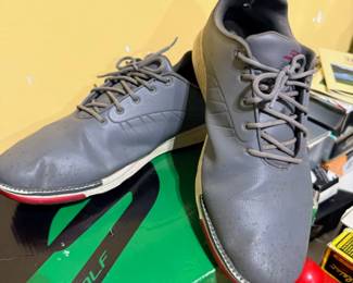 Golf shoes, gray and black
