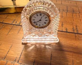 Crystal mantel clock, lead crystal