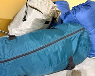 Camping tent in carry bag