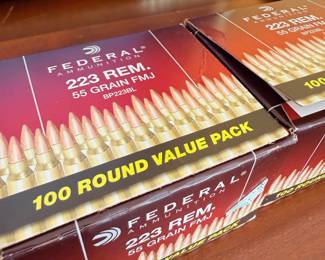 Federal .223 Rem ammunition, 100 round value pack