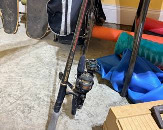 Fishing rods and reels, outdoor gear