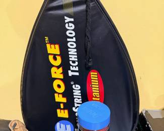 E-Force racquetball racquet in carry bag