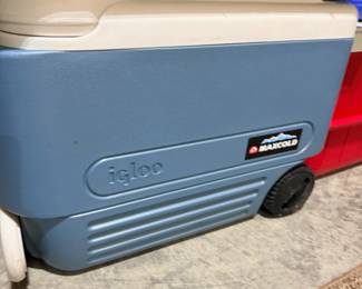 Igloo cooler, large blue
