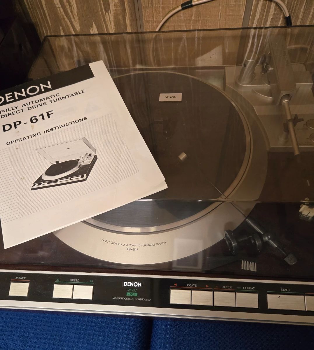 Denon Fully Automatic Direct Drive Turntable DP-61F w/Manual