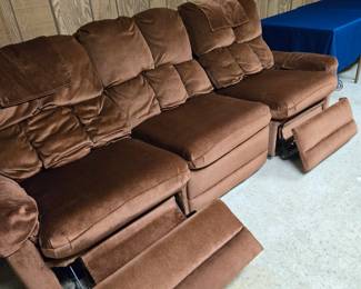 Bench Craft Hid-n-Lounger Sofa with 2 Recliners