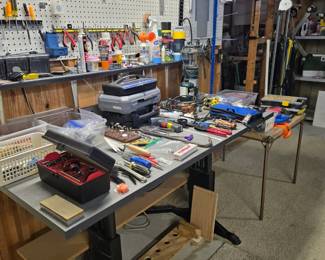 Adjustable Task Table, Assrtd Small Hand Tools & Equipment