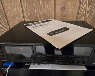 Denon Stereo Cassette Tape Deck DR-M24HX with Manual