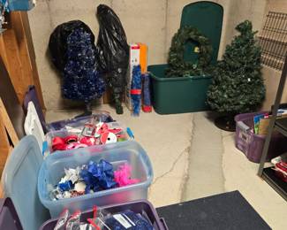 Christmas Trees, Bows, Ribbons and much more