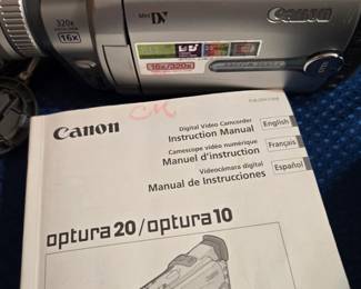 Canon Optura 20 Digital Camera with Instruction Manual