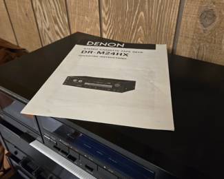 Denon Stereo Cassette Tape Deck DR-M24HX with Manual