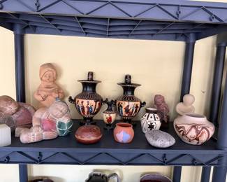 Vintage Hand-Carved Wood Bookends: Sleeping Asian Couple Folk Art, boy and girl