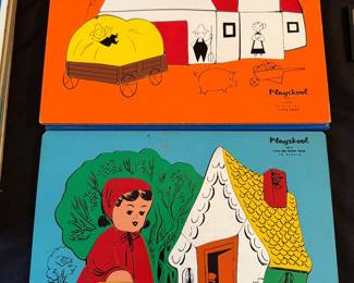 Playskool wooden jigsaw puzzles. 