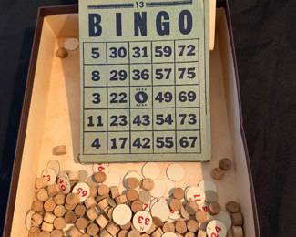 vintage Bingo game set