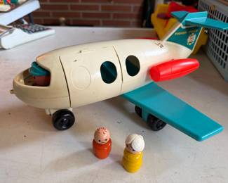 Vintage 1970-1972 Fisher-Price Little People Fun Jet Airplane
