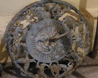 decorative cast iron sundial