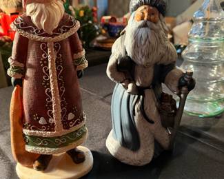 holiday collectibles depicting Santa Claus 