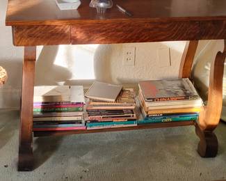 Vintage Early 1900s Wooden Library Table Desk w/ Drawer
