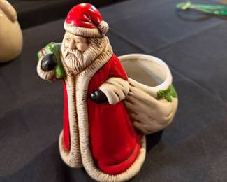 vintage 1990-1991 Claire Burke ceramic Santa Claus figurine