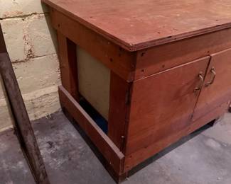 vintage wooden cabinet 