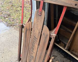 vintage Sears Happi-Time metal runner sled