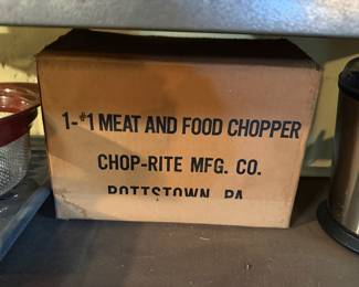 meat and food chopper