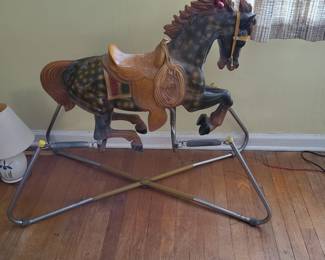 Spring Horse - Rocking Horse All Original 1950s