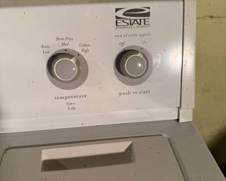 Estate electric dryer heavy duty super capacity 7 cycles 4 temps' model #TEDS840PQ0