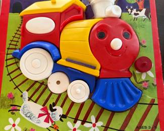  a vintage "Toot Toot Train" picture puzzle manufactured by Ideal