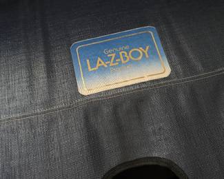 LA-Z-BOY Navy Blue & White Sleeper Sofa