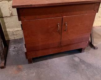 vintage wooden cabinet 