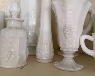 Westmoreland Milk Glass: Vintage Paneled Grape Glassware