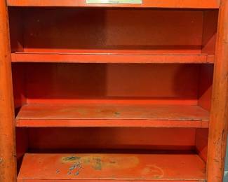 Vintage Niehoff Automotive Products Metal Advertising Cabinet