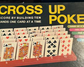 Vintage 1968 Cross Up Poker Game - Milton Bradley