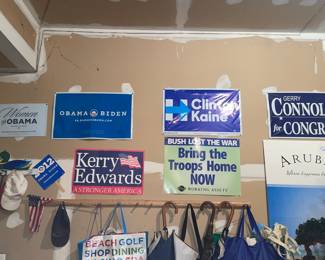 Political Campaign Signs Collection