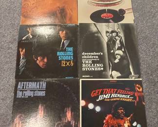 The Rolling Stones and Jimi Hendrix Vinyl Records