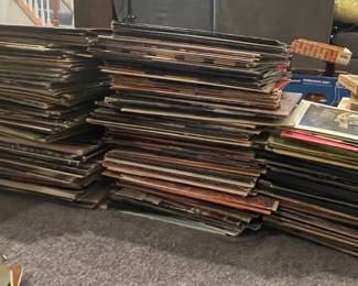 Large Collection Vintage Vinyl Records