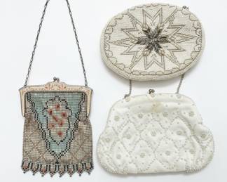 Vintage Beaded Purses & Art Nouveau Mesh Bag
